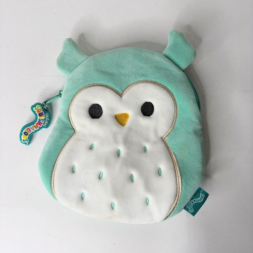 Squishmallow Owl Winston Zipper Pencil Pouch Storage Bag Small